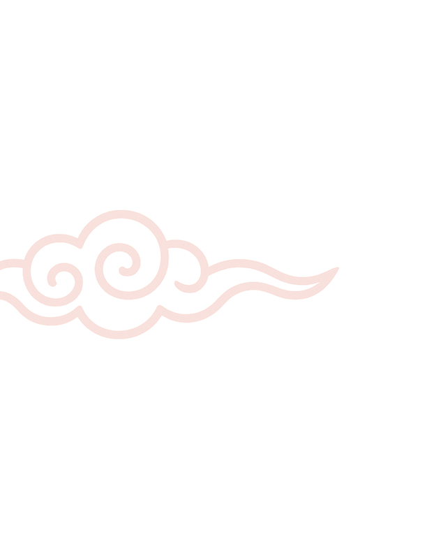 Cloud ornament for I Ching reading theme